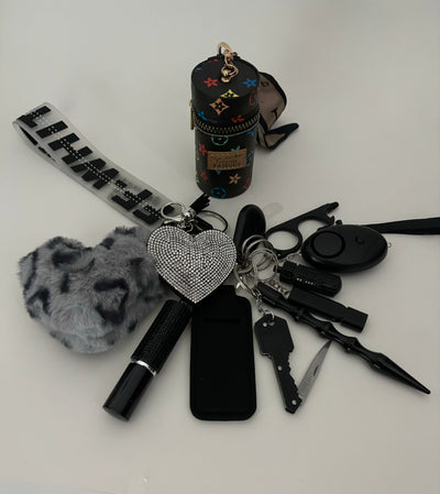 Sleutelhanger OW zwart 13-delig