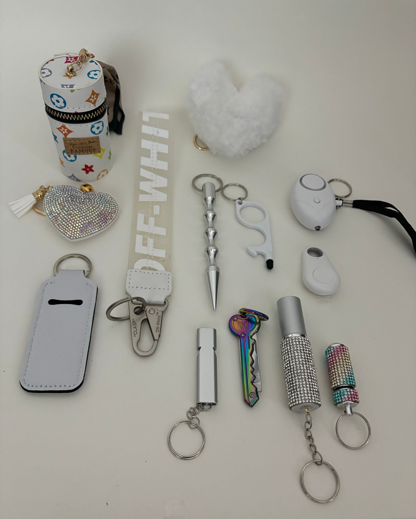 Sleutelhanger OW wit 13-delig