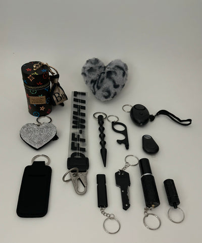 Sleutelhanger OW zwart 13-delig