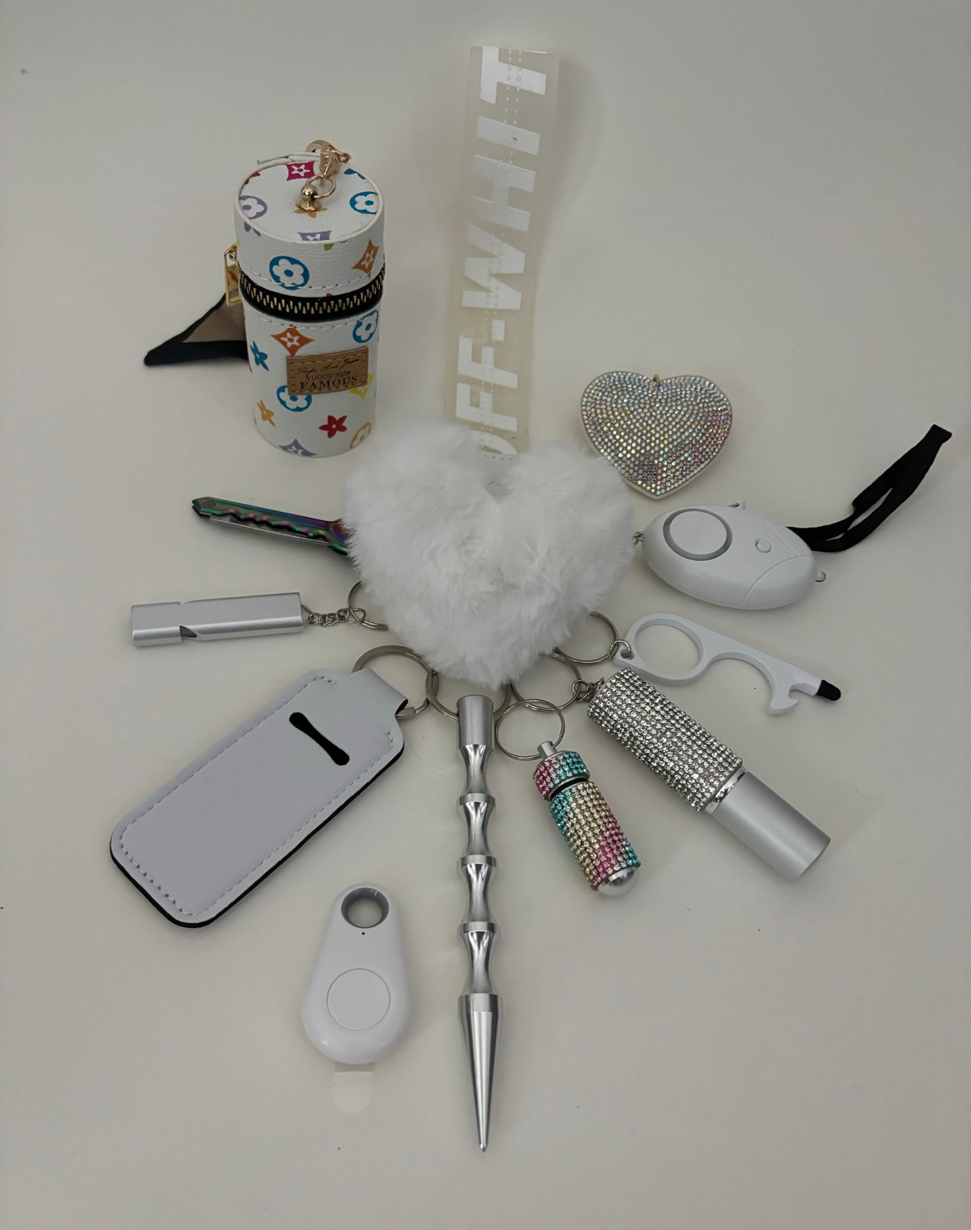 Sleutelhanger OW wit 13-delig