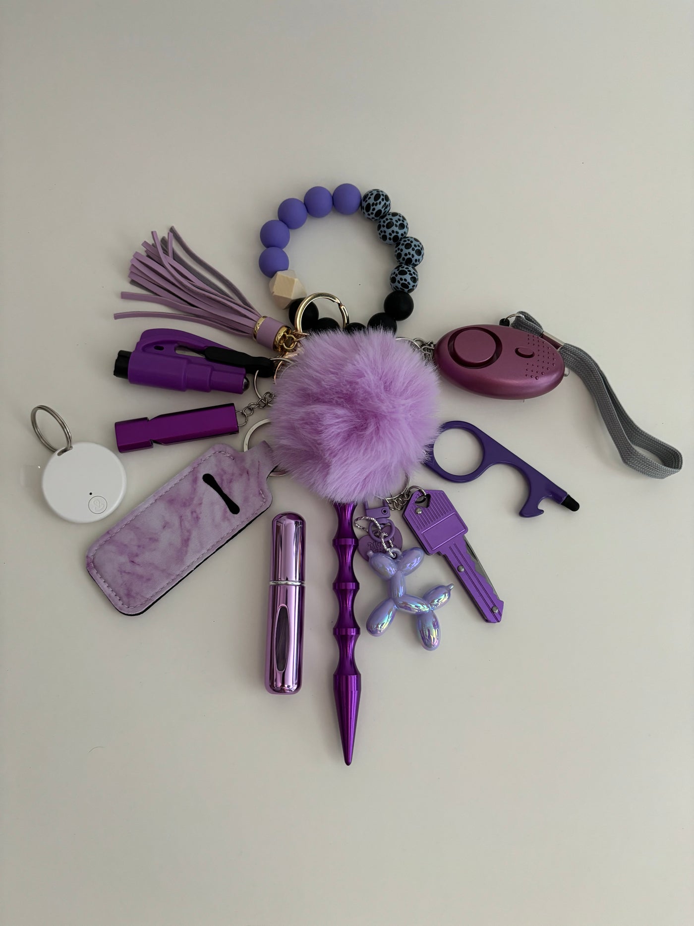 Sleutelhanger 13-delig paars