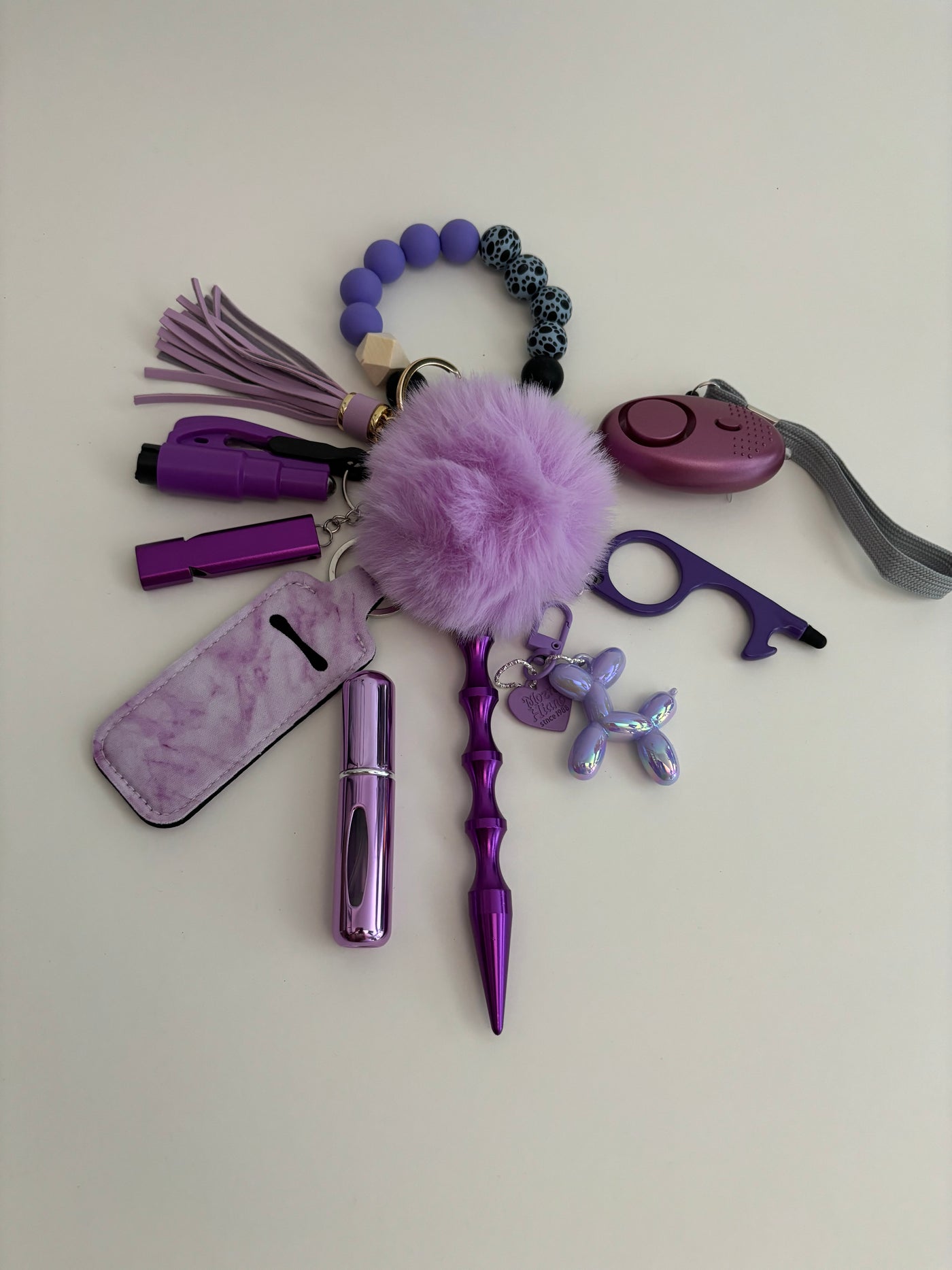 Sleutelhanger 11-delig paars